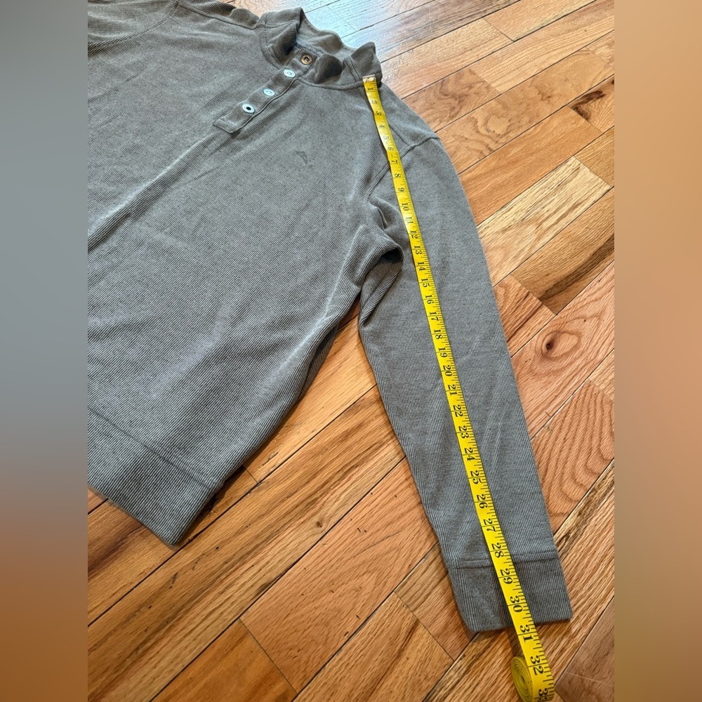 Tommy Bahama Cold Springs Mock Collar Henley Buttons GRAY Sweater Men’s Size XL - Picture 12 of 13